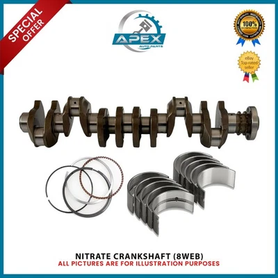 BMW 3 5 6 7 X3 X4 X5 X6 3.0D N57D30 N57D30A N57D30B CRANKSHAFT+BEARINGS+P/RING - Image 1 of 4