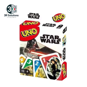 CARTE GIOCO UNO STAR WARS FAMIGLIA BAMBINI ESTATE CARTE HOBBY OFFERTA - Picture 1 of 13