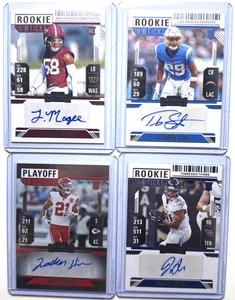 x4 lot 2024 Panini Contenders Football Rookie Ticket Autograph RC Autos BS4 - Bild 1 von 3