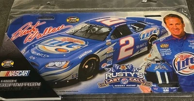Nascar Rusty Wallace High Definition Acrylic License Plate 11.25" W 5" H  - Image 1 of 4