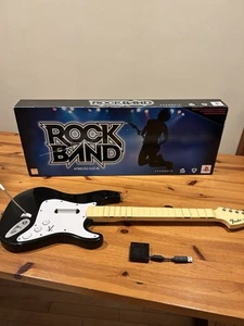 Rock Band PlayStation 3 PS2 PS3 Fender Guitar with Dongle TESTED With Box - Picture 1 of 10