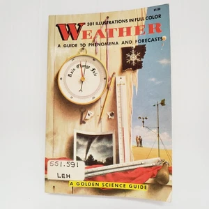 Golden Science Guide Weather Guide To Phenomena Forecasts Pocket Book Vintage - Imagen 1 de 15