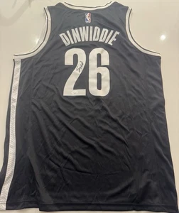 SPENCER DINWIDDIE BROOKLYN NETS SIGNED AUTOGRAPHED JERSEY. JSA COA - Picture 1 of 3