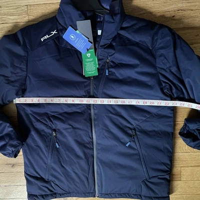 $398 RLX Ralph Lauren Chaqueta acolchada de golf azul marino para hombre talla M Foto 1 de 4