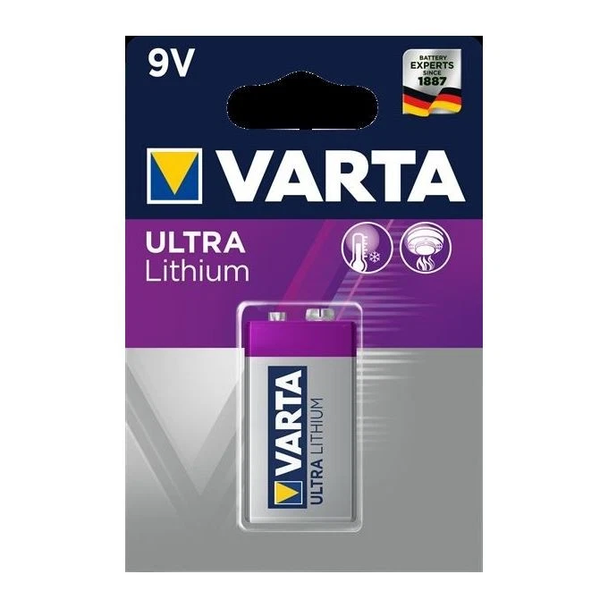 Lithium E-block 9v professionnelle - Varta (1 Pc/blister)