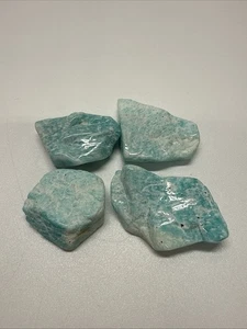 Cristallo di Amazzonite Naturale 4 Pezzi 35g - Foto 1 di 3