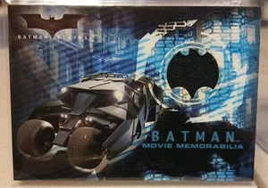 Batman Begins Batmobile Front Tire Memorabilia Relic 2005 Topps Christian Bale - Picture 1 of 2