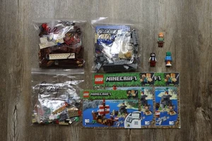 LEGO® Minecraft 21152 The Pirate Ship Adventure 100% Complete W/Instructions - Picture 1 of 8