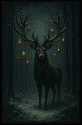 Póster de ciervo del bosque Foto 1 de 4