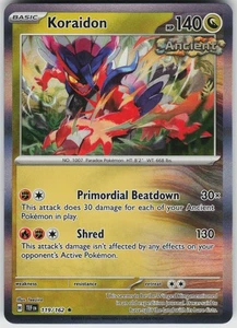 Koraidon 119/162 Holo Near Mint SV05: Temporal Forces Pokemon card - Picture 1 of 2