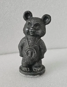 Moscow 1980 XXII Olympic Games Mascot Misha The Bear USSR Bronze Figure 7" High - Picture 1 of 14