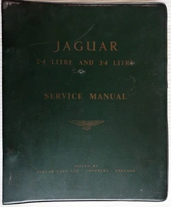 1955 - 1959 Jaguar 2.4 and 3.4 Mark I Shop Repair Service Manual Original - Picture 1 of 14