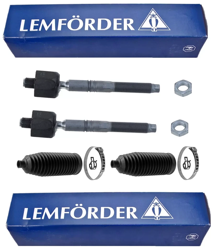2x LEMFÖRDER AXIALGELENK SPURSTANGE + FALTENBALGSATZ VORNE FÜR VW T5 BUS - Bild 1 von 1