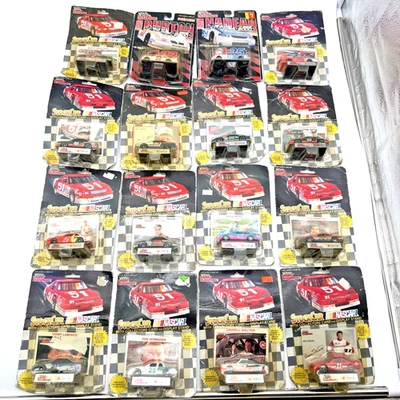 Lot of 16 Racing Champions NASCAR 1:64 Diecast Cars with Cards 1989–2000 - Image 1 of 4