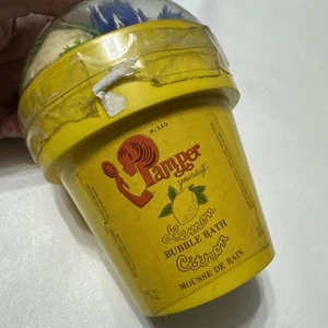 NOS VINTAGE Pamper Yourself Lemon Bubble Bath vaso per piante di limone NY Quebec - Foto 1 di 15