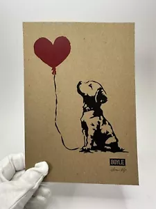 Chris Boyle Dog Love Art 'Puppy Love’ Small Art print COA 3/100 - Picture 1 of 4