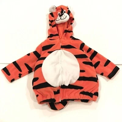 Carter's Capucha Tigre Gato Halloween Disfraz Top Camisa Infantil Talla 6 - 9 Meses Foto 1 de 4
