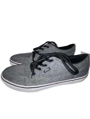 Zapato VANS Off The Wall Gris y Blanco Lona Gamuza Parte Superior Baja 721356 Juvenil Talla 7 Foto 1 de 4