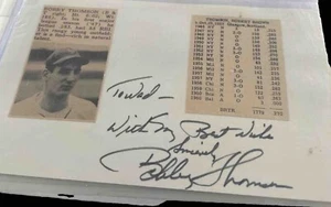 Bobby Thompson Cut Auto - Bild 1 von 4