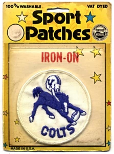 Vintage 1970's Baltimore Colts Tak-A-Toy 2 7/8" Round Embroidered Patch NIP - Picture 1 of 1