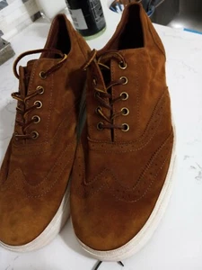 Polo Ralph Lauren uomo 14 Vultan 100% oliato marrone opaco scamosciato tomaia stringata - Foto 1 di 6