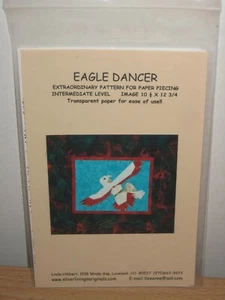 Eagle Dancer Quilt Block Pattern 10 1/4" x 12 3/4" Paper Piecing Intermediate  - Picture 1 of 3