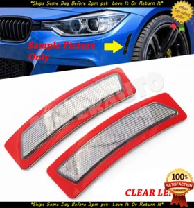CLEAR Lens Front Bumper Side Marker Signal Fits 2014-19 BMW F32 F33 F36 4-Series - Picture 1 of 1