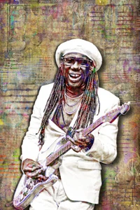 Nile Rodgers Pop Art 12x18in Poster, Nile Rodgers CHIC Art Poster Free Shipping - Picture 1 of 5