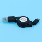  Type C Charger Cord USB Charging Cable Retractable Cablee Black White