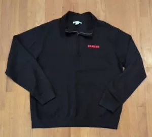 PANINI Sports Men SIZE XL BLACK 1/4 Zip Pullover Sweater Long Sleeve Cutter&Buck - Picture 1 of 3