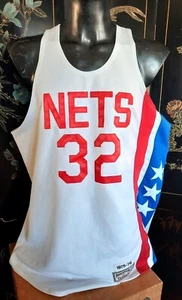 Vintage 1990s Swingman Julius Irving Dr. J New York Nets Mitchell & Ness Hardwoo - Picture 1 of 3