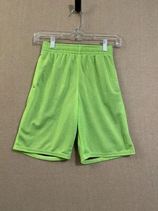 Athletic Works Shorts Boy's Large (10-12) Green Elastic & Drawstring Pockets - Picture 1 of 11