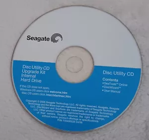 2006 Seagate Disc Utility Internal Hard Drive Upgrade CD User Manual Windows Mac - Picture 1 of 1