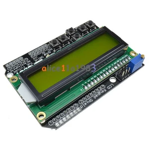 Yellow Backlight 1602 LCD Keypad Board Shield for Arduino LCD ATMEGA328 2560 - Picture 1 of 6