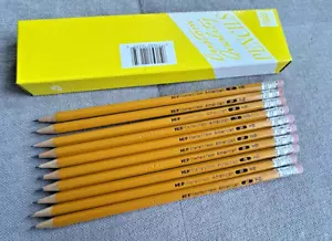 10 Vtg EBERHARD FABER AMERICA #2 HB WRITING Pencils Original PACKAGE VERY RARE - Picture 1 of 13