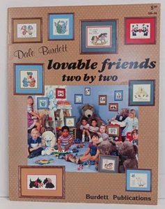 1985 Lovable Friends Two By Two Cross Stitch Pattern by Dale Burdett FREE SHIP - Picture 1 of 1