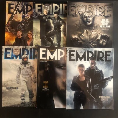 6 x Empire 2014 / 2015 Collectors Cover Magazines Movie Reviews Bundle - Image 1 of 4