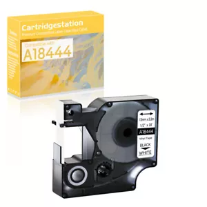 1PK Fits for Dymo Rhino PRO 1000 A18444 IND Vinyl White Label Tape Maker 1/2 in - Picture 1 of 11