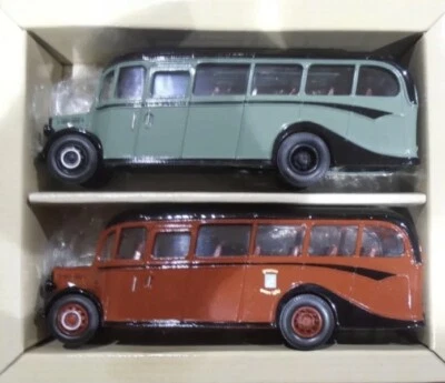 Corgi Classic Bedford OB’s From Corkills to Kasteel Set of 2 Buses 97078. - Image 1 of 4