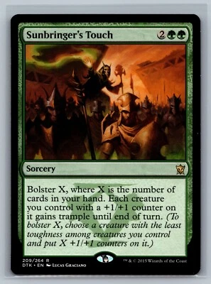 Magic MTG Dragons of Tarkir Sunbringer's Touch #209/264 TCG CCG - Image 1 of 2