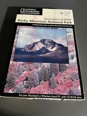 NATIONAL GEOGRAPHIC DESTINATION CD ROM ROCKY MOUNTAIN NATIONAL PARK NEW VINTAGE - Image 1 of 4