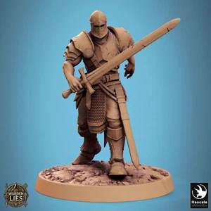 Knight of Valor Sword Walk - Rescale Miniatures wargaming alternative 2 sizes - Picture 1 of 2
