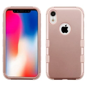 Custodia protettiva telefono ibrida Tuff, iphone XR, protezione schermo omaggio - Foto 1 di 6