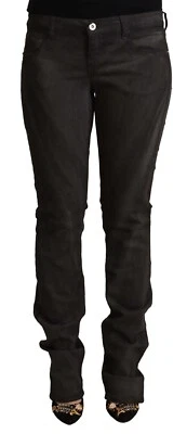 C'N'C COSTUME NATIONAL Pants Black Cotton Mid Waist Skinny Trouser W28 RRP $300 - Image 1 of 4