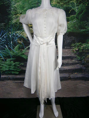 MOD ELEGANTE TIENDA DE NOVIA NY NANCY VESTIDO DE NOVIA TÉ SEDA MARFIL PERLAS 6 Foto 1 de 4