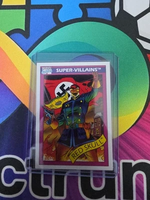Tarjeta coleccionable Red Skull 1990 Impel Marvel Universe Series 1 Super-Villains #81! Foto 1 de 2