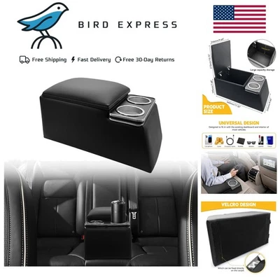 Organizador de consola central universal para automóvil con portavasos para asiento de banco de camión Foto 1 de 4