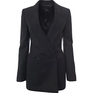 Joseph Womens Florian Wool Blend Tailored Jacket in Black RRP £645 Size-44 - Picture 1 of 2
