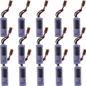 15pcs BR-AG Battery 3V 1800mAh PLC CNC Battery Non-rechargeable Battery w/plug - Picture 1 of 5