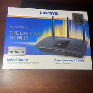 Linksys EA7500 Max-Stream AC1900 MU-MIMO Gigabit 1300 Mbps 4 Ports 1000 Mbps - Picture 1 of 4